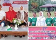 Sambut HUT RI Ke-79, Mita Manolang Spd Buka Turnamen Sepakbola Sangadi Cup