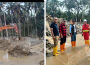 BPBD Bolmong Maksimalkan Pembersihan Material Jalan Akses Ke Desa Mengkang
