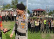 Kapolres Bolmong Pimpin Apel Kesiapan Pengamanan Pengucapan Syukur Dumoga Raya.