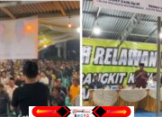 Ribuan Massa Hadiri Pengukuhan Satgas Paslon Wenny Gaib- Rendy Mangkat