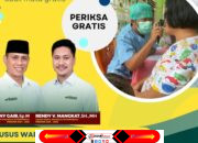 Hari Ini, Paslon Winner Gelar Bakti Sosial Pemeriksaan Mata Gratis Di Sampana Dan Togop