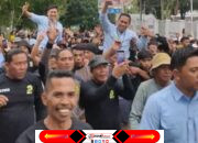 Luar Biasa, Paslon Winner Dijemput Ribuan Massa Usai Debat