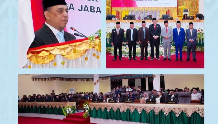 DPRD Bolmong Gelar Paripurna Serah Terima Jabatan Bupati, Yusradon Paparkan Visi-Misi Kedepan