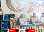 Sangadi Toraut Induk Masaudin Mokoagow Sambut Kedatangan Bupati Yusra Alhabsy Di Festival Ramadhan 2025