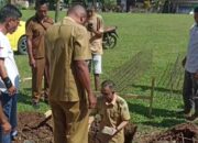 Dukung Kegiatan Olahraga, Pemdes Tungoi Satu Bangun Tribun Olahraga