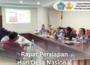 Dinas PMD Sulut Gelar Rapat Koordinasi Persiapan Hari Desa Nasional Tahun 2025