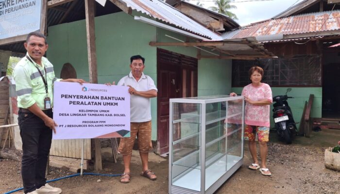 Salurkan Bantuan Peralatan UMKM, PT JRBM Tuai Apresiasi Masyarakat Bolsel
