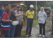 Bupati Yusra Alhabsyi Sidak Sejumlah Pekerjaan Infrastruktur Di Bolmong
