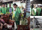 Tinjau Kondisi Pasca Kebakaran di Tumubui, Walikota dan Wakil Walikota Kotamobagu Serahkan Bantuan