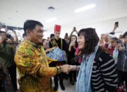 Penerbangan Perdana Taipei-Manado, 134 Wisatawan Asal Taiwan di Sambut Gubernur YSK