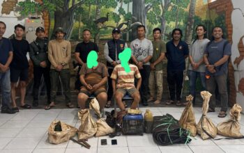 Satreskrim Polres Kotamobagu dan TNBNW Bekuk Pelaku PETI di Perkebunan Omomali