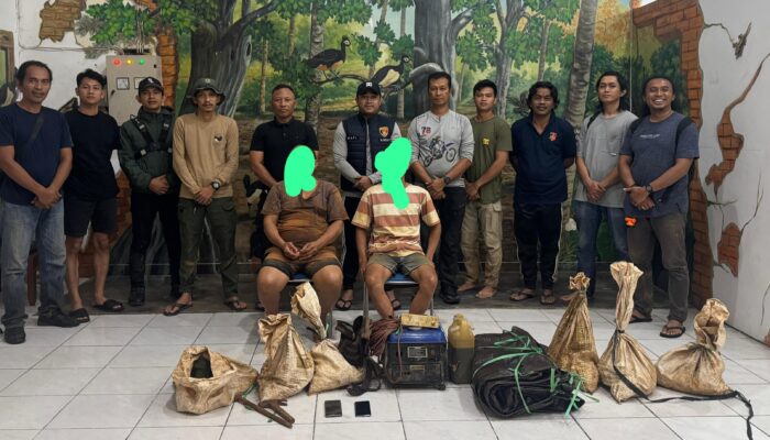 Satreskrim Polres Kotamobagu dan TNBNW Bekuk Pelaku PETI di Perkebunan Omomali