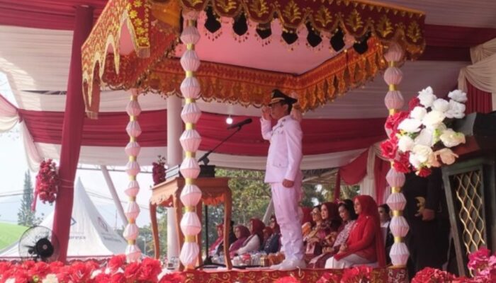 Walikota Wenny Gaib Pimpin Upacara Detik detik Proklamasi HUT RI ke 81 di Kotamobagu