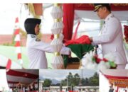 Dipimpin Wawali Rendi Mangkat, Upacara Penurunan Bendera HUT RI ke 81 Berjalan Khidmat