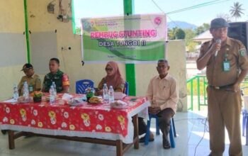 Wujudkan Desa Sehat, Pemdes Tungoi II Gelar Musdes Rembug Stunting