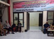 Bupati Yusra Alhabsyi Kunjungi Pos Taktis Brimob Kompi 4 Batalyon B Pelopor di Ibolian